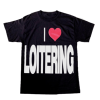 GENESIS I LOVE LOITERING TEE - BLACK