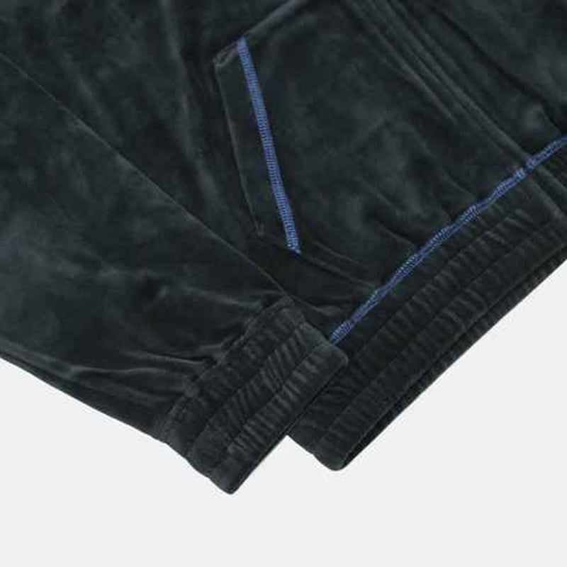 YARDSALE VELOUR STITCH HOOD - BLACK | BOTTOM LINE