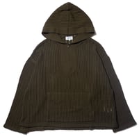 DEMARCOLAB  VENT KNIT BAJA HOODIE  - ARMY