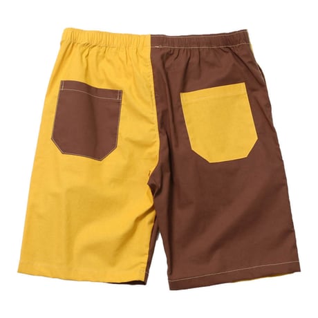 BEDLAM GIMMICKS TROPICAL SHORTS-YELLOW/BURGUNDY