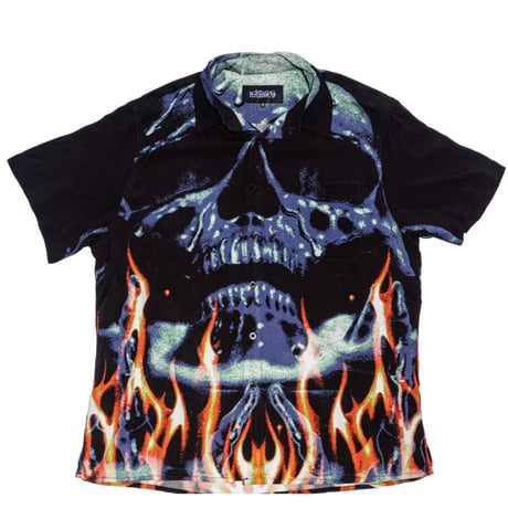 DEATHWISH BOILING POINT BUTTON UP SHIRT - BLACK