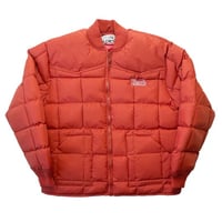BLEACH MIDNIGHT WESTERN PUFFER JACKET - CLAY RED