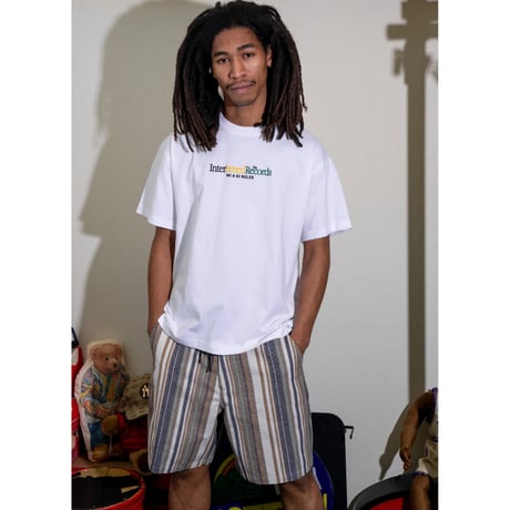 INTERBREED MULTI STRIPED SUMMER SHORTS - NATURAL