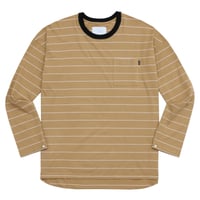 WHIMSY  SNAP SLEEVE BOARDER TOP - BEIGE