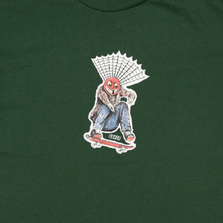 BAKER SKATEBOARDS JOLLYMAN LIVES TEE -  GREEN