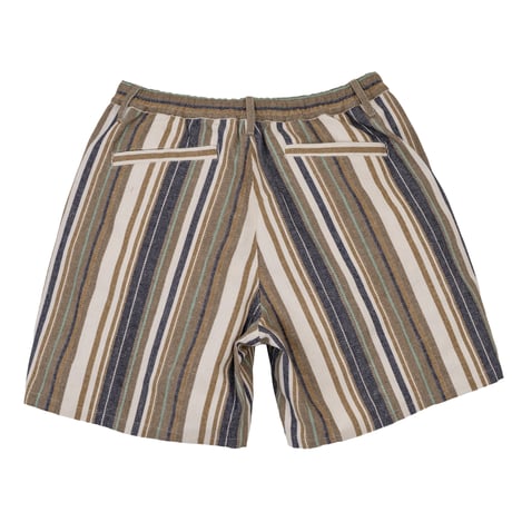 INTERBREED MULTI STRIPED SUMMER SHORTS - NATURAL