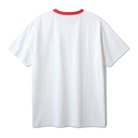 HELLRAZOR RAISE HELL RINGER TEE - WHITE/RED