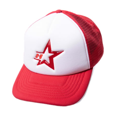 HELLRAZOR STAR TRUCKER CAP - RED