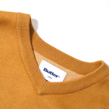 BUTTER GOODS TROLL KNIT VEST - BROWN