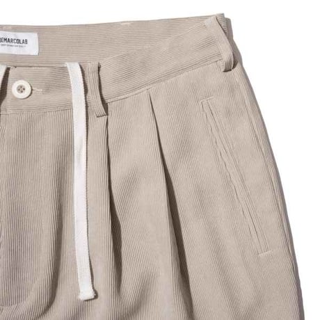 DEMARCOLAB ACTIVE CORD 80 TROUSER - IVORY