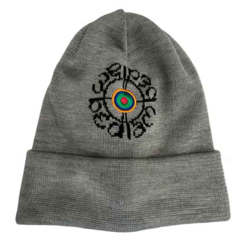 bedlam ビーニー Bedlam Target Beanie - Made in Japan Black Wine Lavender