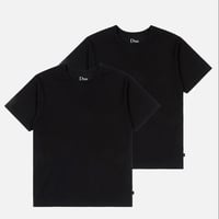 DIME 2PACK BASICS TEE -  BLACK