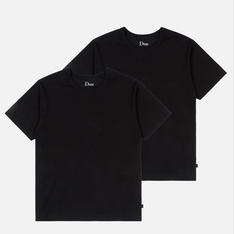 DIME 2PACK BASICS TEE -  BLACK