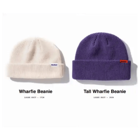 BUTTERGOODS TALL WHARFIE BEANIE - PURPLE