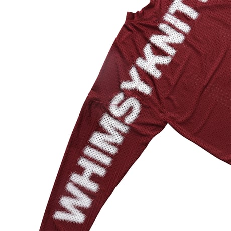 WHIMSY  MESH HOCKEY TOP - BURGUNDY