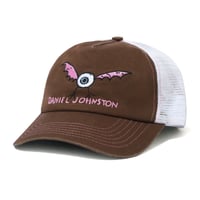 BUTTERGOODS X DANIELJOHNSTON EYE TRUCKER CAP - BROWN