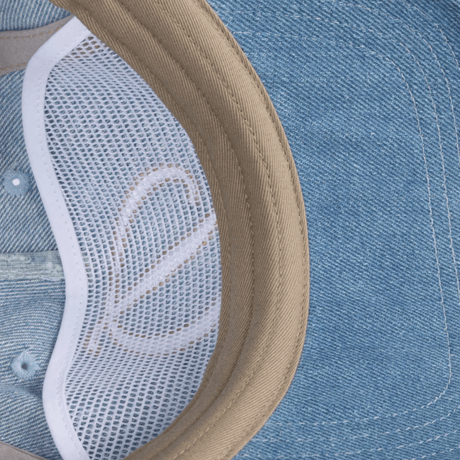 DIME CARSIVE DENIM WORKER CAP - BLUE WASHED