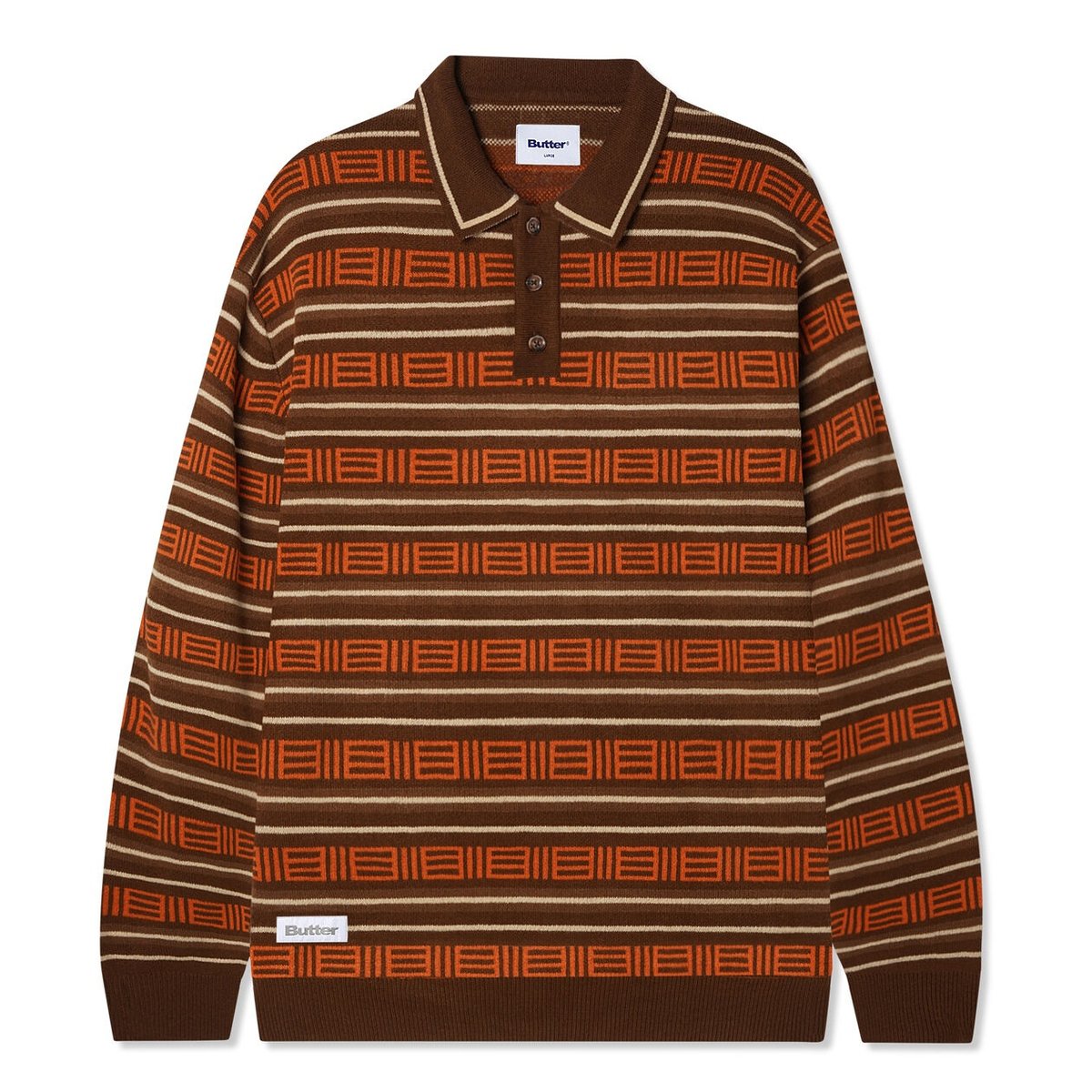 BUTTERGOODS WINDSOR KNITTED SWEATER - BROWN | B
