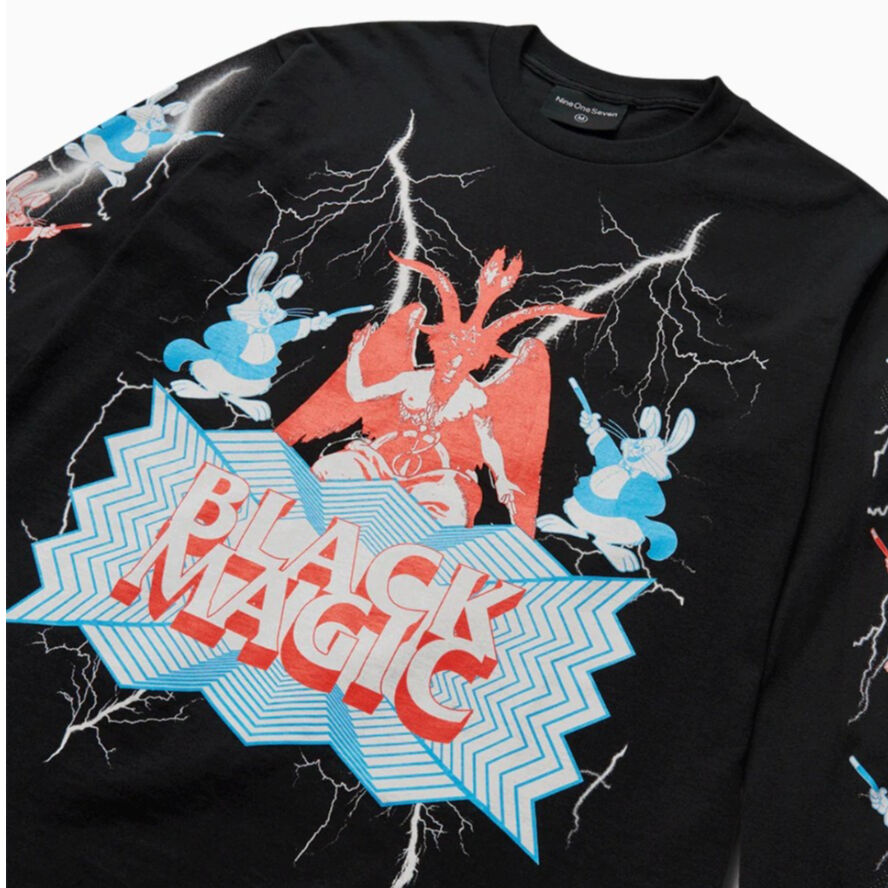 CALL ME 917 BLACKMAGIC L/S TEE - BLACK | BOTTOM...