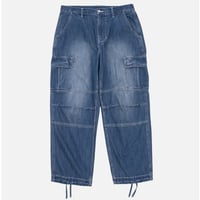 INTERBREED ENGINEER DENIM CARGO PANTS - INDIGO