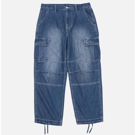 INTERBREED ENGINEER DENIM CARGO PANTS - INDIGO