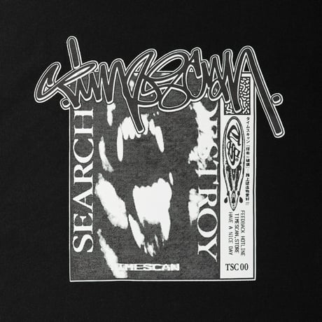 TIMESCAN SEARCH & DESTROY CREWNECK - BLACK