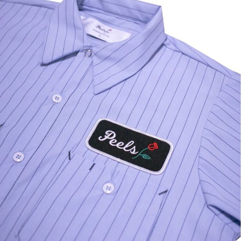 Peels シャツ Peels Work Shirt with Star Patch - Apple Butter Store