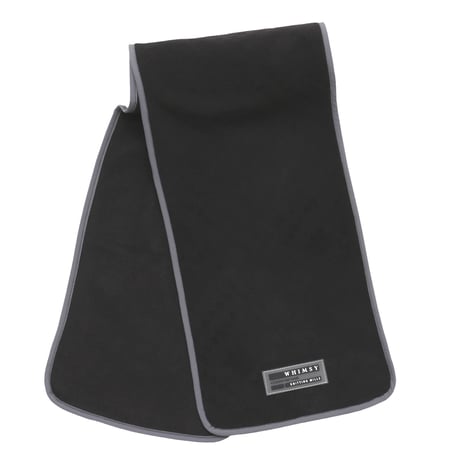 WHIMSY FLEECE MUFLER - BLACK
