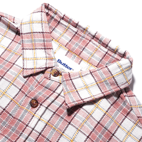 BUTTER GOODS BUCKET PLAIDSHIRT - RED
