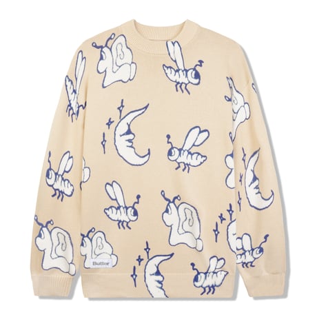 BUTTERGOODS CRITTER KNITTED SWEATER - SAND