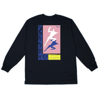 STUDIO SKATEBOARDS JUST DANCE L/S TEE-BLACK