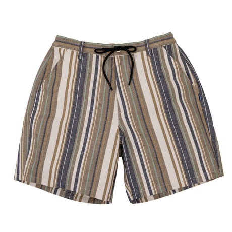 INTERBREED MULTI STRIPED SUMMER SHORTS - NATURAL