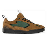 ES SKATEBOARDING QUATTRO - BROWN SUEDE/GREEN