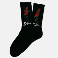 BAKER ROSES SOCKS - BLACK