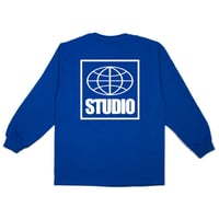 STUDIO SKATEBOARDS GLOBAL L/S TEE -ROYAL