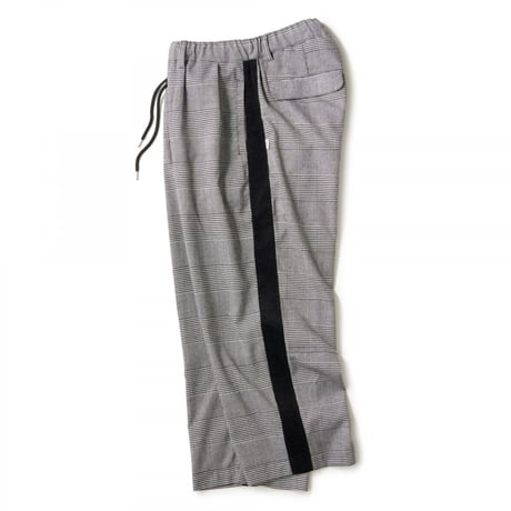INTERBREED SIDE LINED PLAID TROUSER-BLACKWATCH