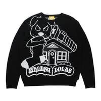 LOLAS x WHIMSY  BLOOD SWEATER - BLACK