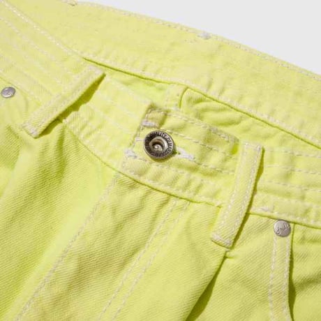 DEMARCOLAB SILVER DUB O/D DENIM JEANS - LIME