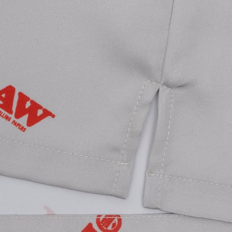 RAW X INTERBREED LOGO OPEN OPENCOLLOAR SHIRT - NATURAL