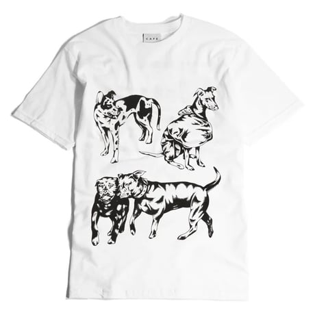 SKATEBOARDCAFE POOCH TEE - WHITE