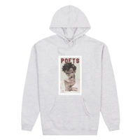 POETS TORMENT DTG  HOOD - HEATHER GREY