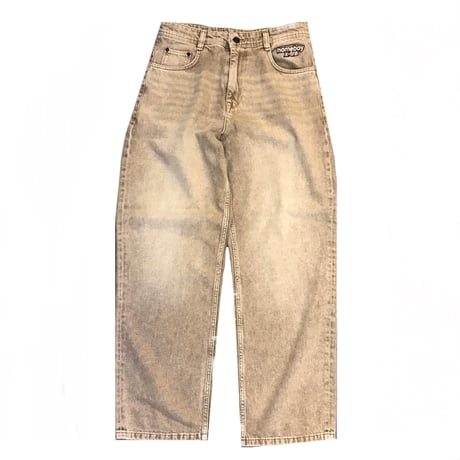 HOMEBOY X-TRA BAGGY DYE DENIM  - WASHED BROWN
