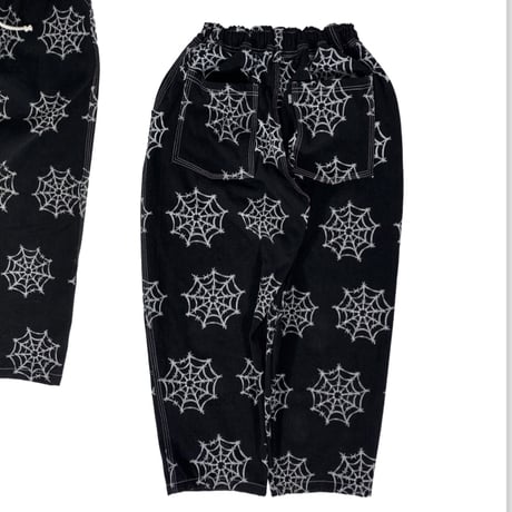 TELEVISISTAR WEB DENIM BAGGY OG PANTS - JET BLACK DENIM