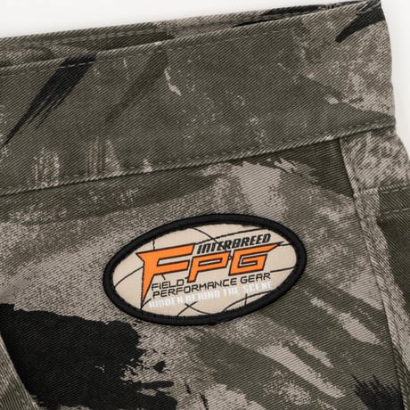 INTERBREED BRUSHED CAMO TROUSER - DARK SAND