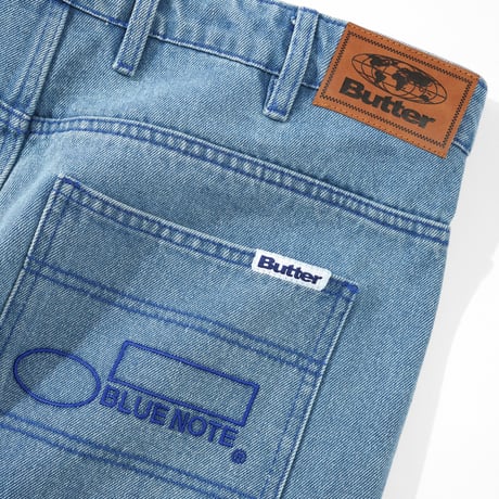 BUTTERGOODS PLEATED DENIM - W,INDIGO