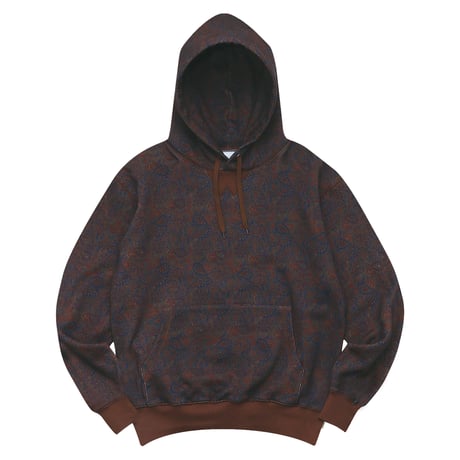 WHIMSY PAISLEY HOODIE - BROWN