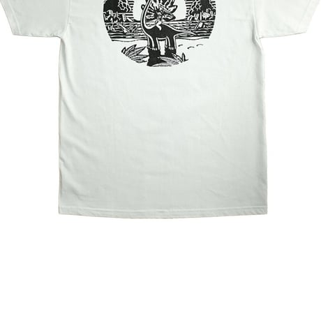 GANJ WAX NUCLEAR DINOSAUR TEE - WHITE