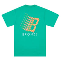 BRONZE 56K POLKA DOT LOGO TEE - KELLY GREEN