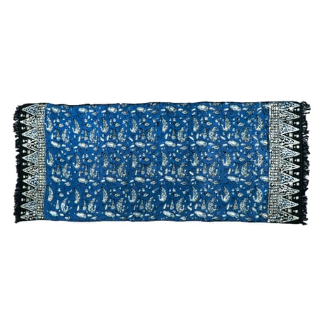 RAJABROOKE BATIK STOLE - BLUE - 大