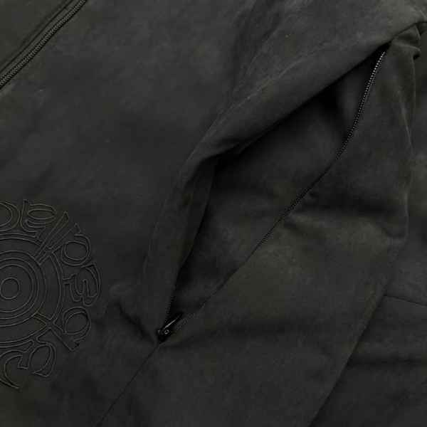 BEDLAM FAUXSUEDE BOOM JACKET - BLACK | BOTTOM LINE